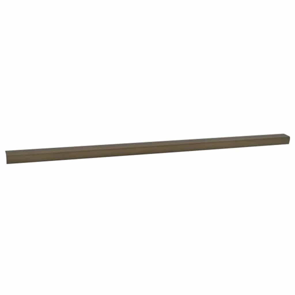 Stair Nosings 10 pcs Brown 67 x 3 x 2 cm Aluminium