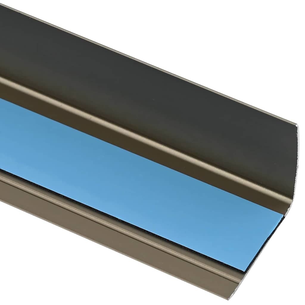 Stair Nosings 10 pcs Champagne 67 x 3 x 2 cm Aluminium