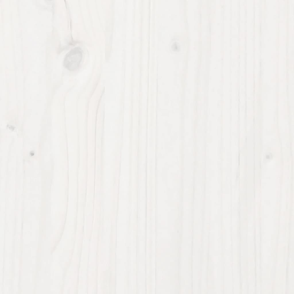 Loft Bed Frame without Mattress White 80x200cm Solid Wood Pine