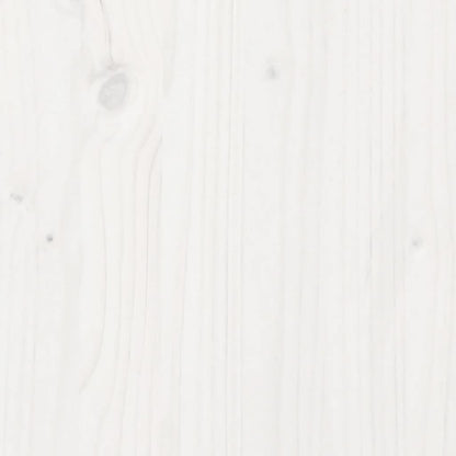 Loft Bed Frame without Mattress White 80x200cm Solid Wood Pine