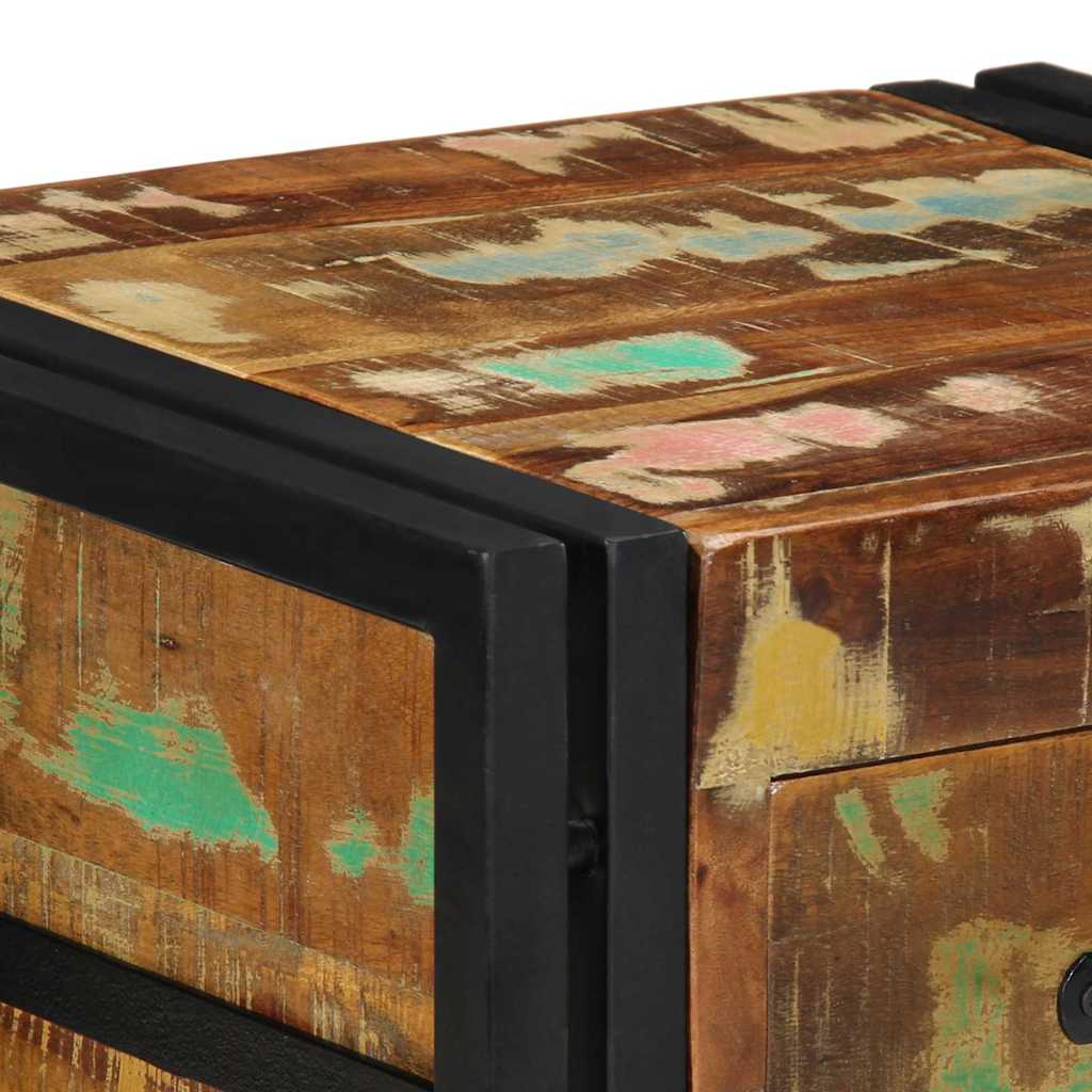 Bedside Cabinet Multicolour 40 x 35 x 50 cm Solid Reclaim Wood