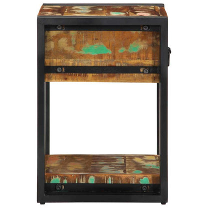 Bedside Cabinet Multicolour 40 x 35 x 50 cm Solid Reclaim Wood