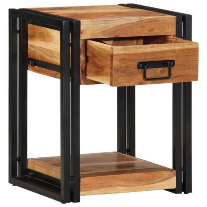 Bedside Cabinet 2 pcs Brown 40 x 35 x 50 cm Solid Acacia Wood
