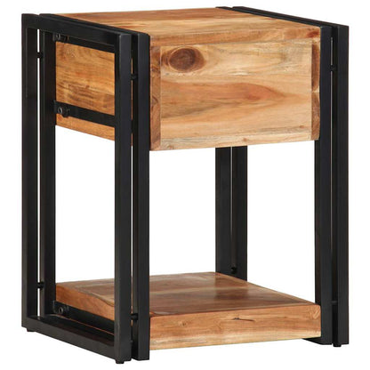 Bedside Cabinet 2 pcs Brown 40 x 35 x 50 cm Solid Acacia Wood