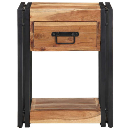 Bedside Cabinet 2 pcs Brown 40 x 35 x 50 cm Solid Acacia Wood