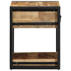 Bedside Cabinet 40x40x50 cm Solid Rough Wood Mango
