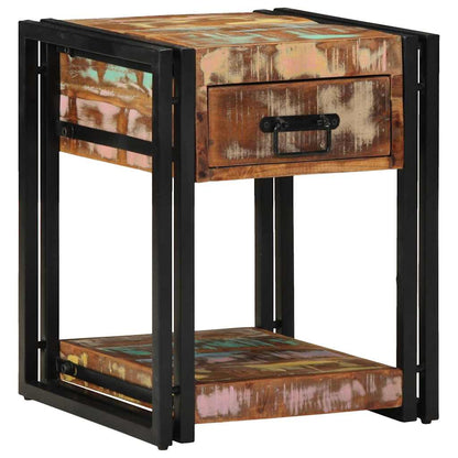 Bedside Cabinet Multicolour 40 x 40 x 50 cm Solid Reclaim Wood