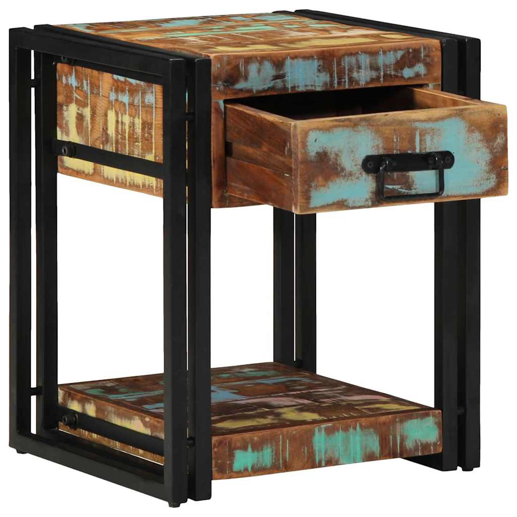 Bedside Cabinet 2 pcs 40 x 40 x 50 cm Solid Reclaim Wood