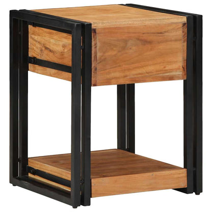 Bedside Cabinet Brown 40 x 40 x 50 cm Solid Acacia Wood