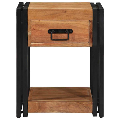 Bedside Cabinet Brown 40 x 40 x 50 cm Solid Acacia Wood