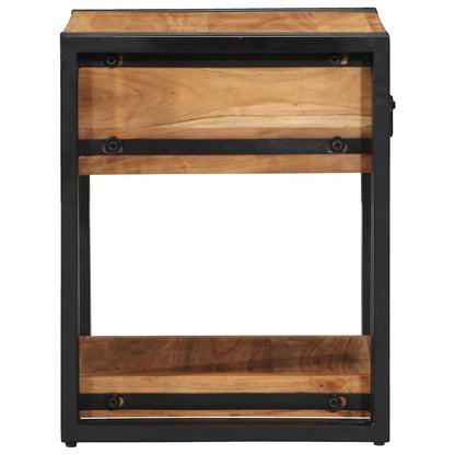 Bedside Cabinet Brown 40 x 40 x 50 cm Solid Acacia Wood