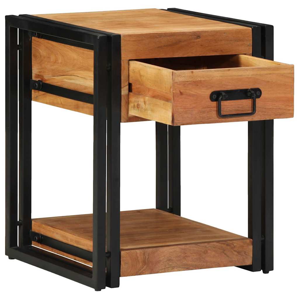 Bedside Cabinet 2 pcs Brown 40 x 40 x 50 cm Solid Acacia Wood