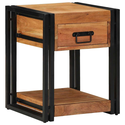 Bedside Cabinet 2 pcs Brown 40 x 40 x 50 cm Solid Acacia Wood