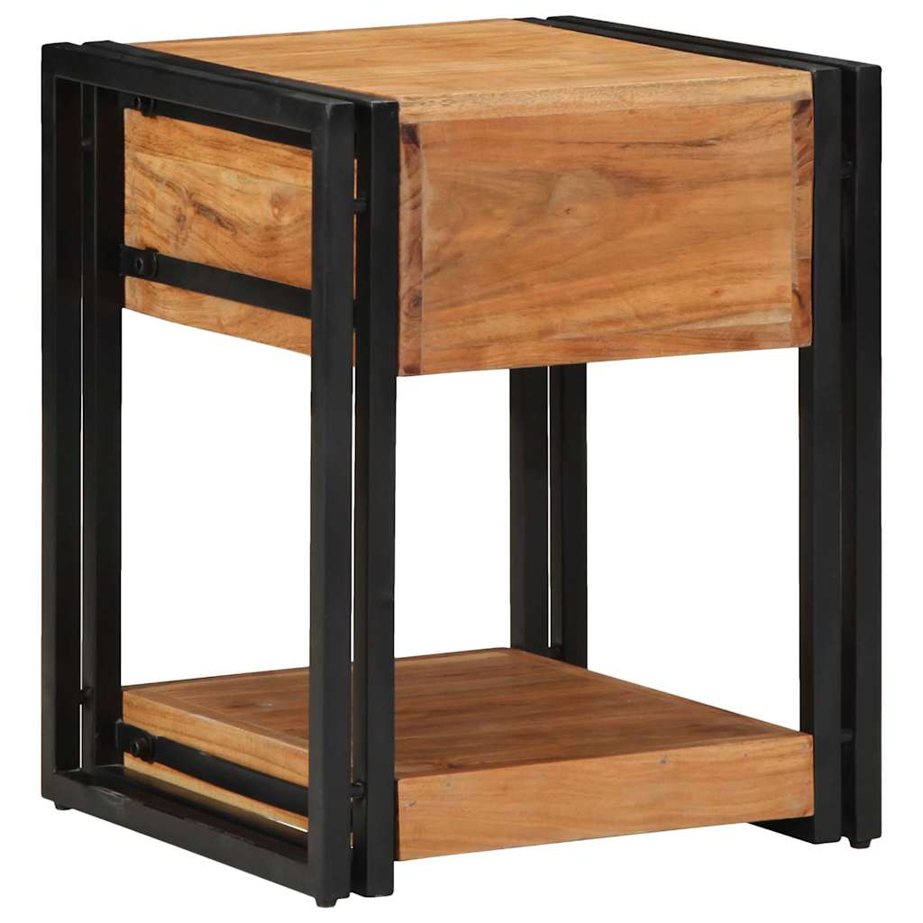 Bedside Cabinet 2 pcs Brown 40 x 40 x 50 cm Solid Acacia Wood