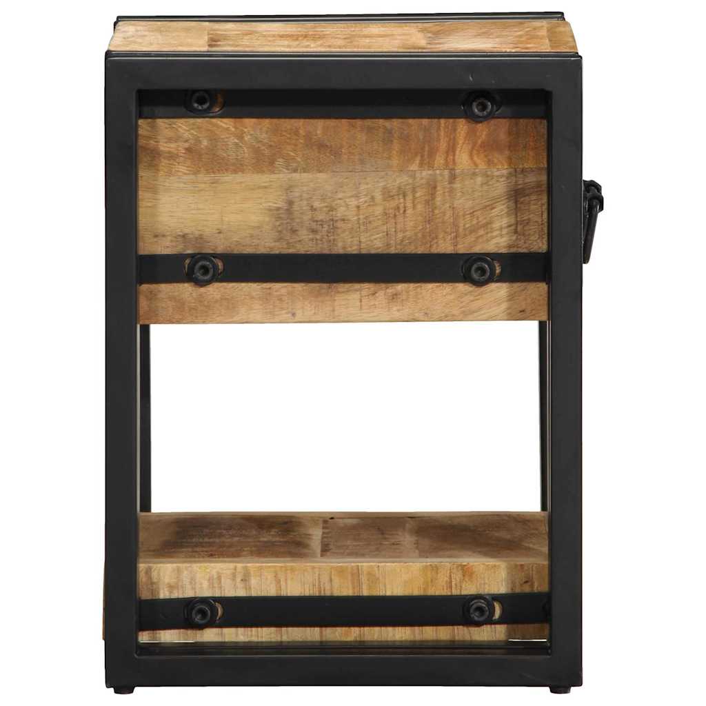 Bedside Cabinet 2 pcs Brown 30 x 30 x 40 cm Solid Mango Wood