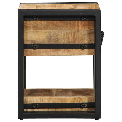Bedside Cabinet 2 pcs Brown 30 x 30 x 40 cm Solid Mango Wood