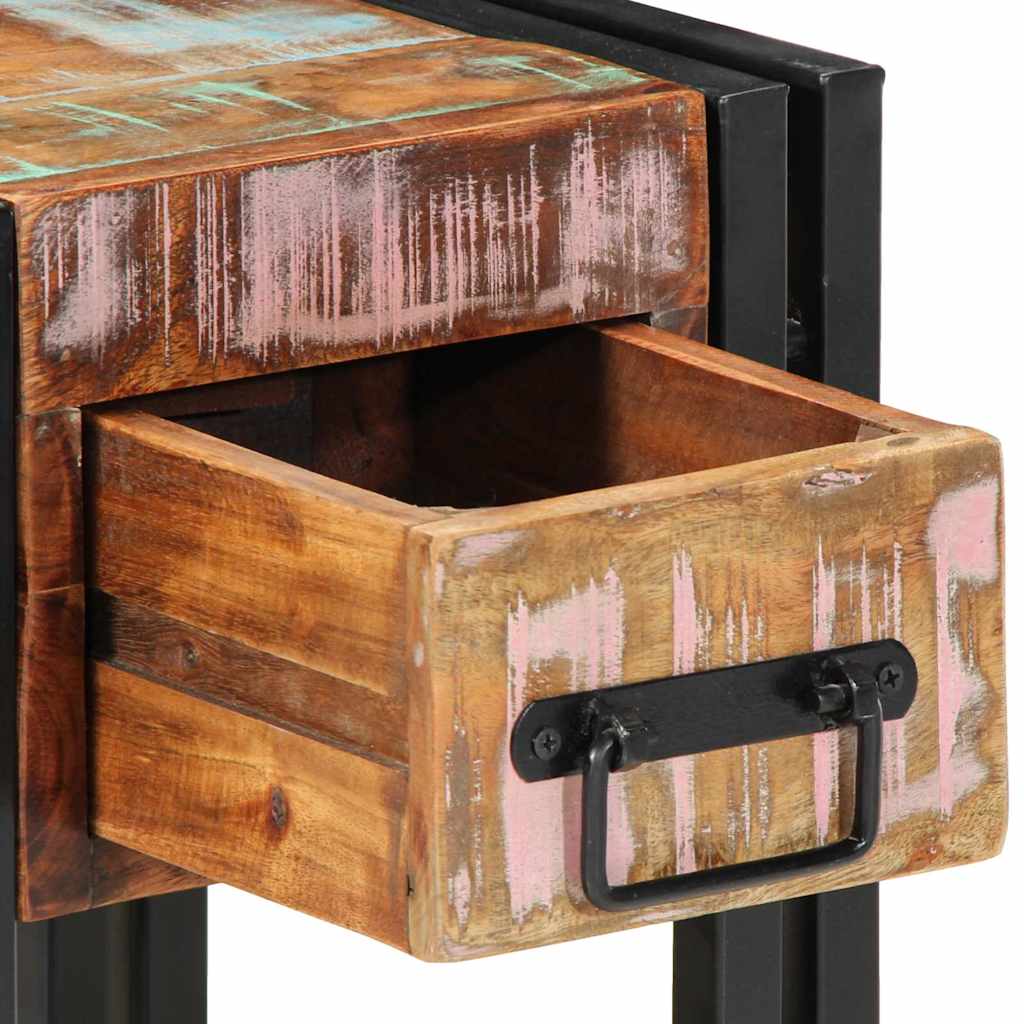 Bedside Cabinet Multicolour 30 x 30 x 40 cm Solid Reclaim Wood