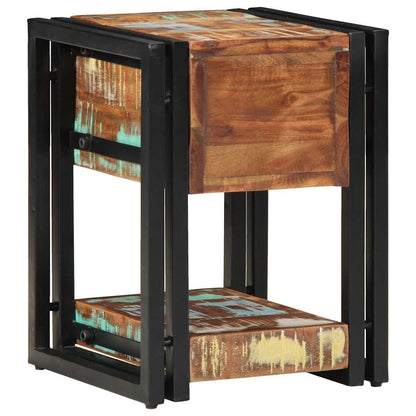 Bedside Cabinet Multicolour 30 x 30 x 40 cm Solid Reclaim Wood