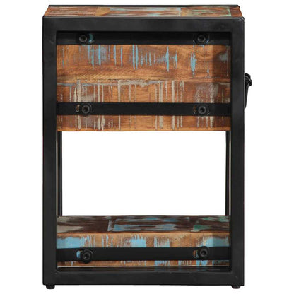Bedside Cabinet Multicolour 30 x 30 x 40 cm Solid Reclaim Wood