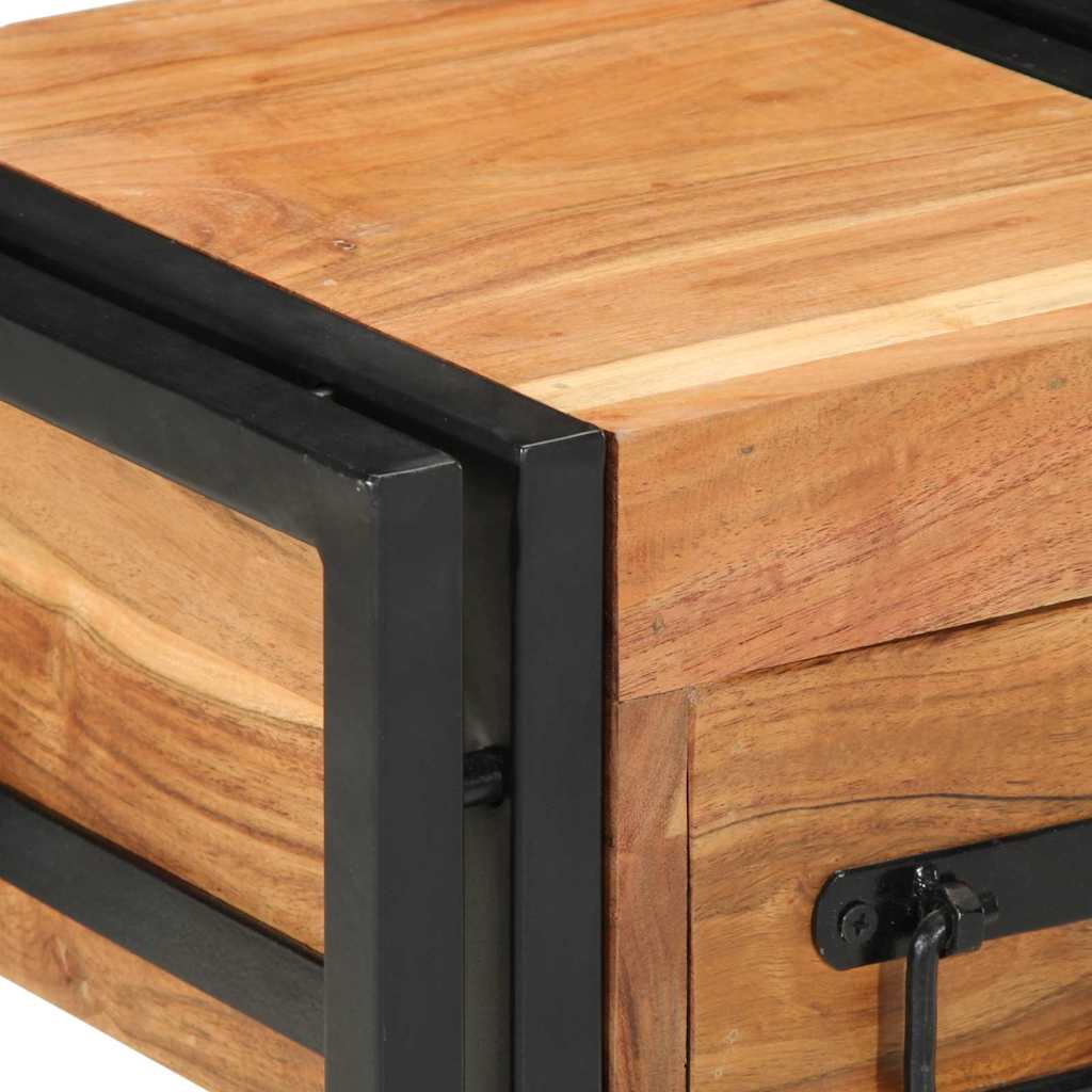 Bedside Cabinet Brown 30 x 30 x 40 cm Solid Acacia Wood