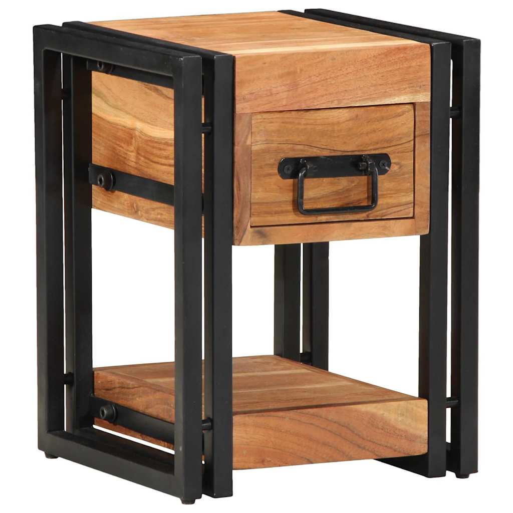 Bedside Cabinet Brown 30 x 30 x 40 cm Solid Acacia Wood