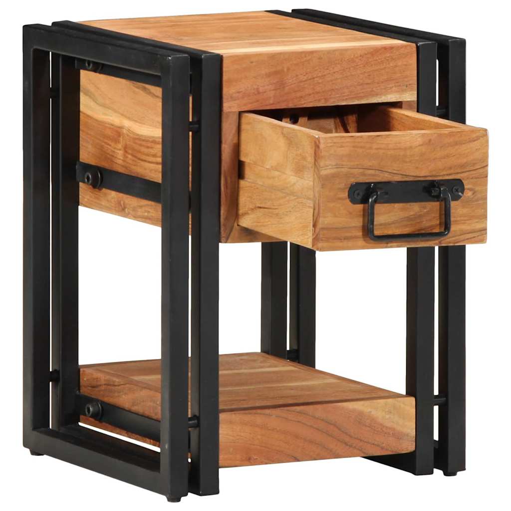 Bedside Cabinet Brown 30 x 30 x 40 cm Solid Acacia Wood