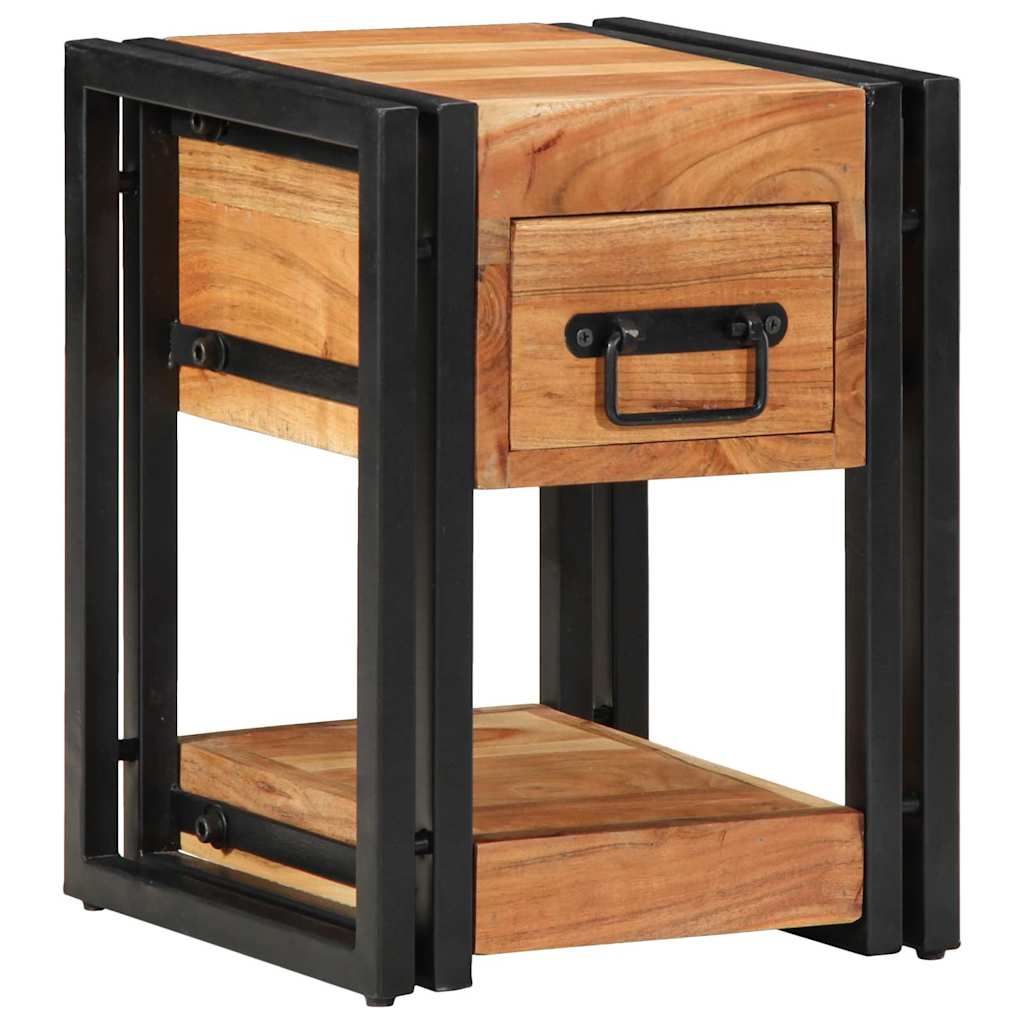 Bedside Cabinet Brown 30 x 30 x 40 cm Solid Acacia Wood