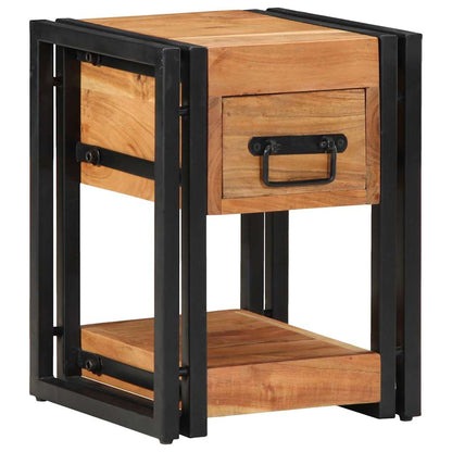 Bedside Cabinet Brown 30 x 30 x 40 cm Solid Acacia Wood