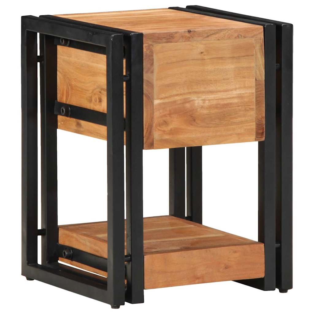 Bedside Cabinet Brown 30 x 30 x 40 cm Solid Acacia Wood