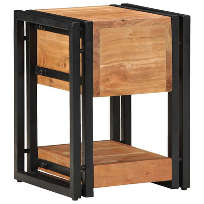 Bedside Cabinet Brown 30 x 30 x 40 cm Solid Acacia Wood