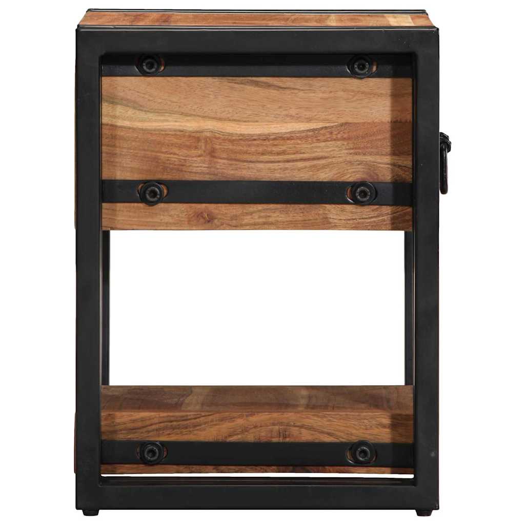 Bedside Cabinet Brown 30 x 30 x 40 cm Solid Acacia Wood