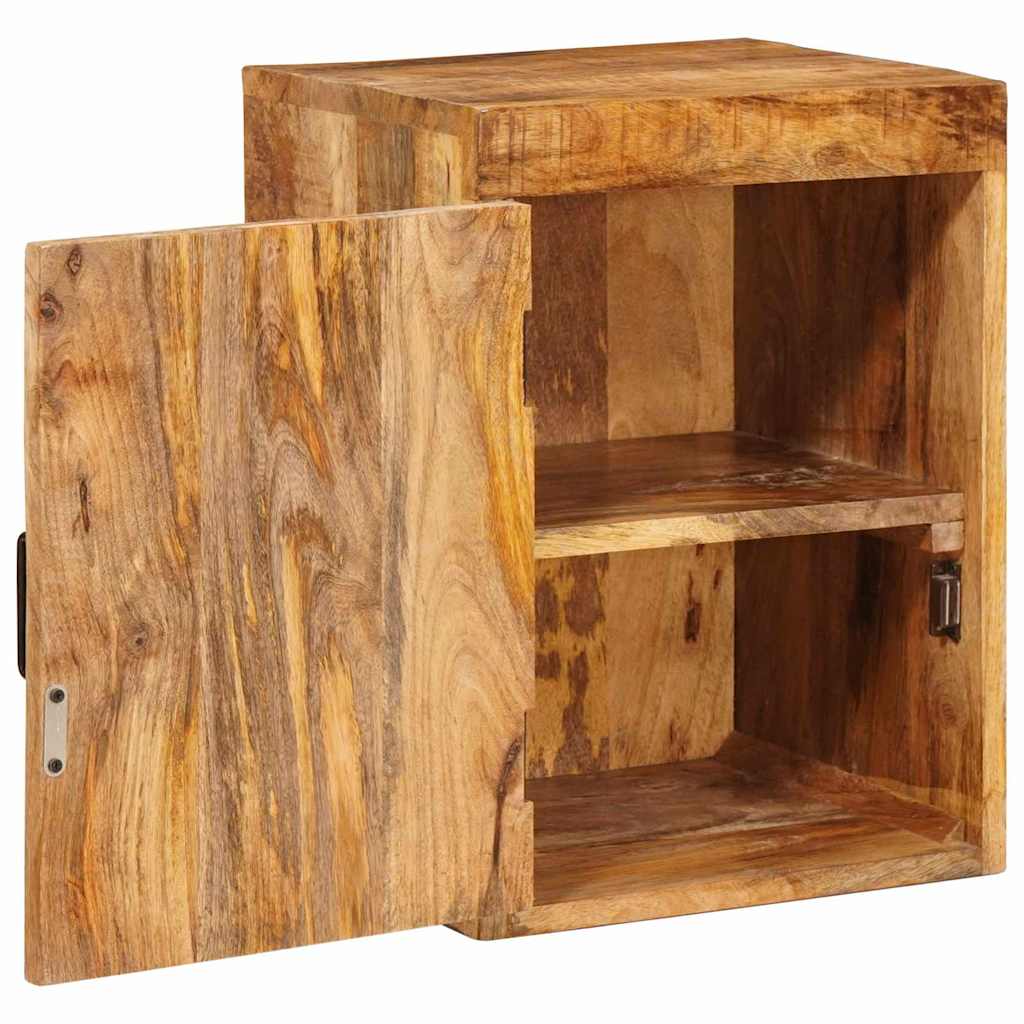 Bedside Table Brown 35 x 33 x 48 cm Solid Mango Wood