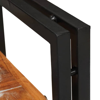 Bedside Table 2 pcs Brown and Black 38 x 33 x 58 cm