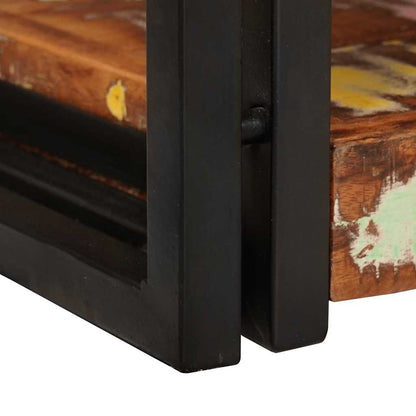 Bedside Table 2 pcs Brown and Black 38 x 33 x 58 cm
