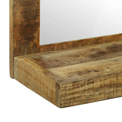 Bathroom Mirror Brown 50 x 22 x 70 cm Solid Mango Wood