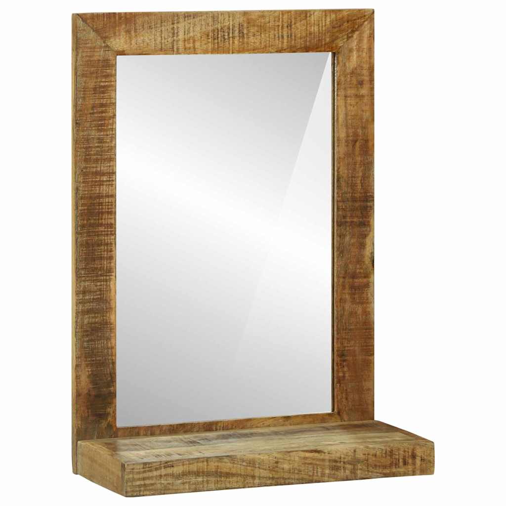 Bathroom Mirror Brown 50 x 22 x 70 cm Solid Mango Wood