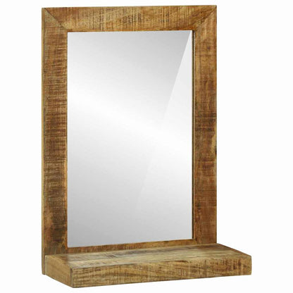 Bathroom Mirror Brown 50 x 22 x 70 cm Solid Mango Wood