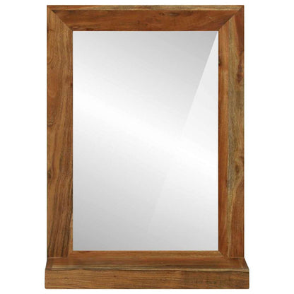 Bathroom Mirror Brown 50 x 22 x 70 cm Solid Acacia Wood