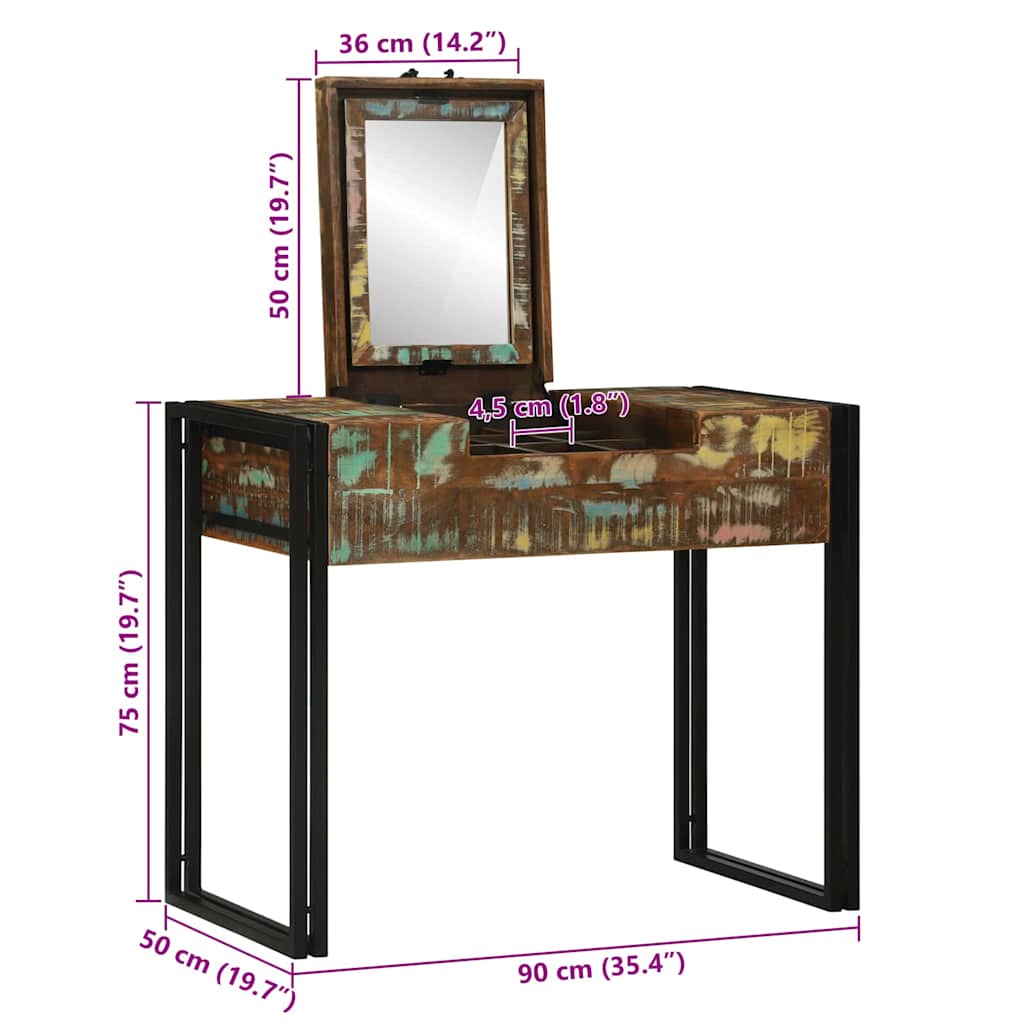 Bedroom Dressing Tables Multicolour Solid Reclaim wood