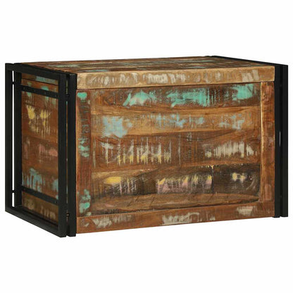 Storage Box Brown and Black 80 x 50 x 50 cm Reclaimed Wood