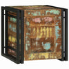 Storage Box Brown and black 40 x 40 x 40 cm Solid Acacia wood