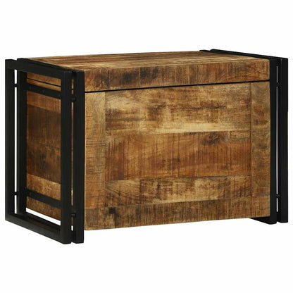 Storage Box Brown and Black 60 x 40 x 41 cm Solid Mango Wood