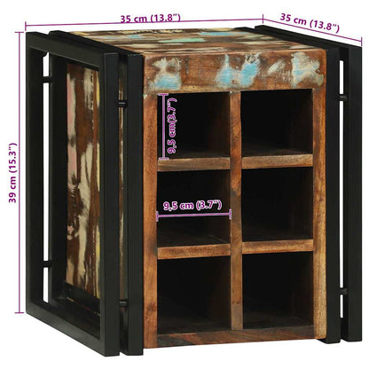 Wine Rack 35 x 35 x 39 cm Solid Reclaim Wood