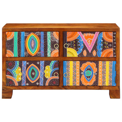 Shoe Cabinet with Door Brown 90 x 35 x 55 cm Solid Acacia Wood