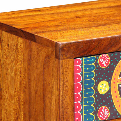 Bedside Cabinet Brown 40 x 35 x 35 cm Solid Acacia Wood