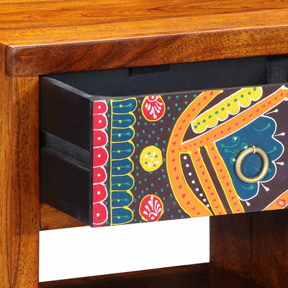 Bedside Cabinet Brown 40 x 35 x 35 cm Solid Acacia Wood