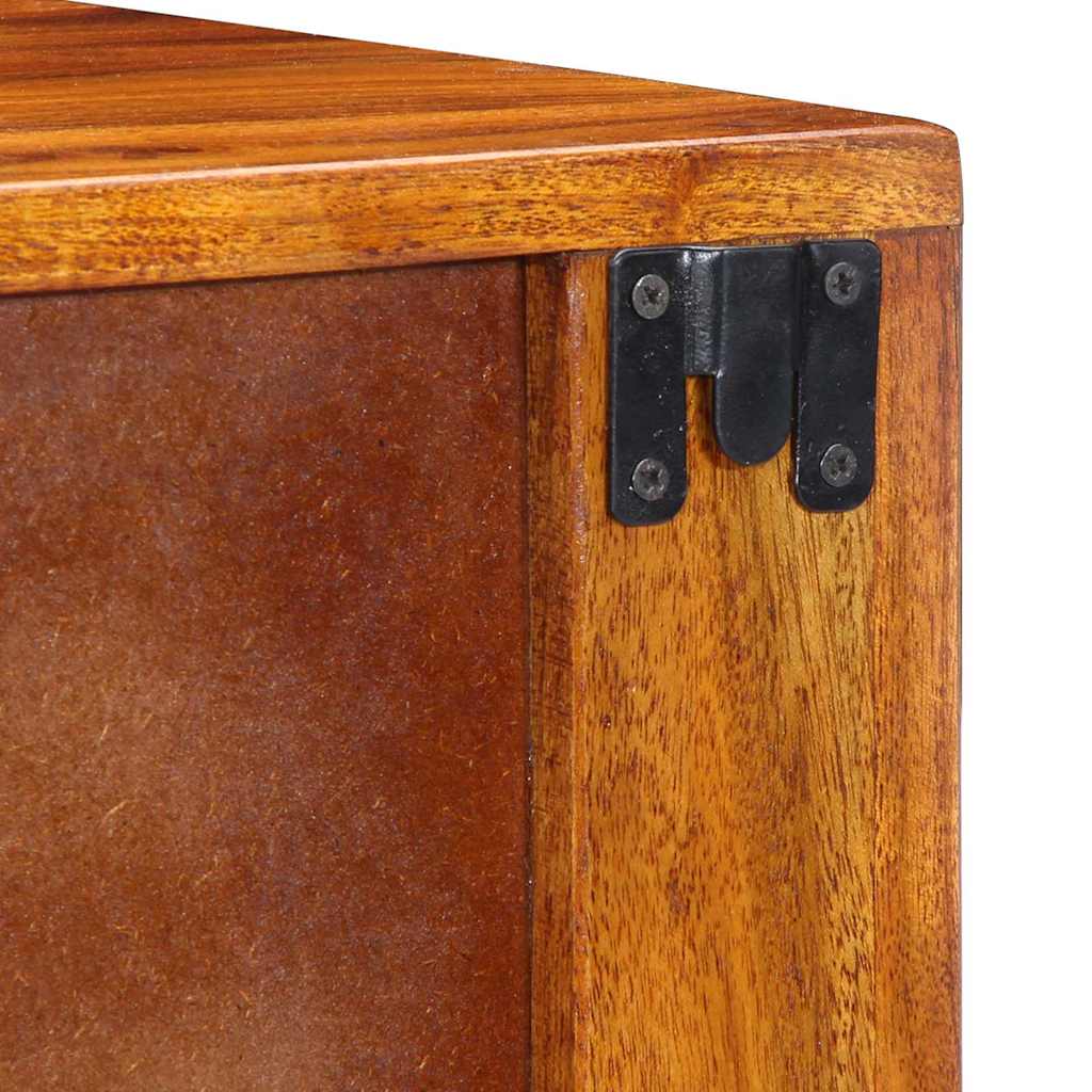 Bedside Cabinet Brown 40 x 35 x 35 cm Solid Acacia Wood
