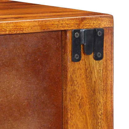 Bedside Cabinet Brown 40 x 35 x 35 cm Solid Acacia Wood