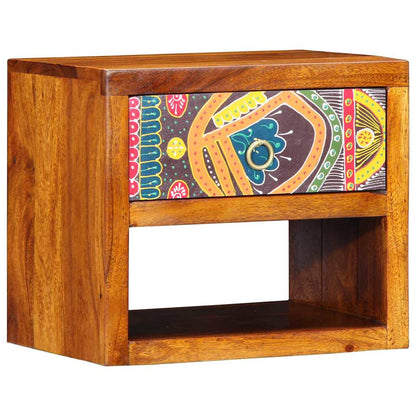 Bedside Cabinet Brown 40 x 35 x 35 cm Solid Acacia Wood