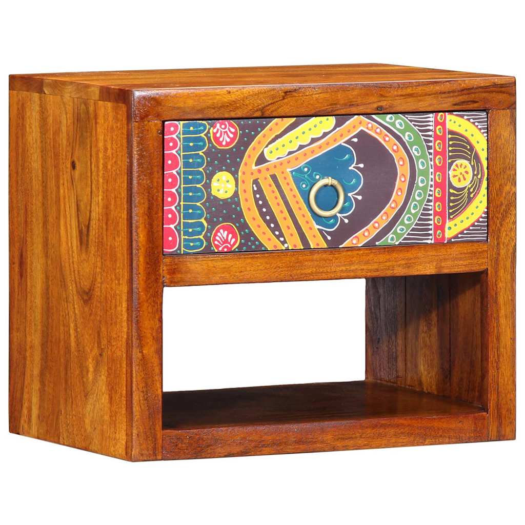 Bedside Cabinet Brown 40 x 35 x 35 cm Solid Acacia Wood